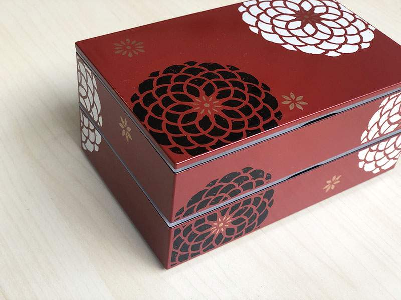 Hakoya 百華系列方型雙層便當盒 紅 東京食器