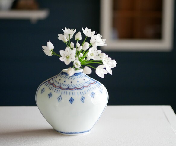 真窯手繪北歐風雙面花瓶 小 東京食器