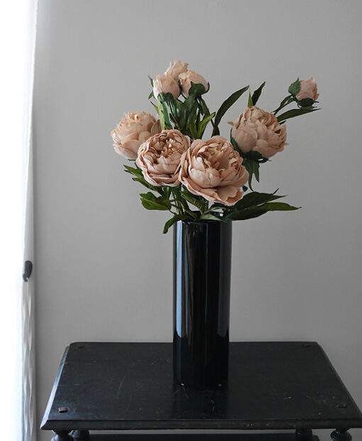 亮黑直筒花瓶 東京食器