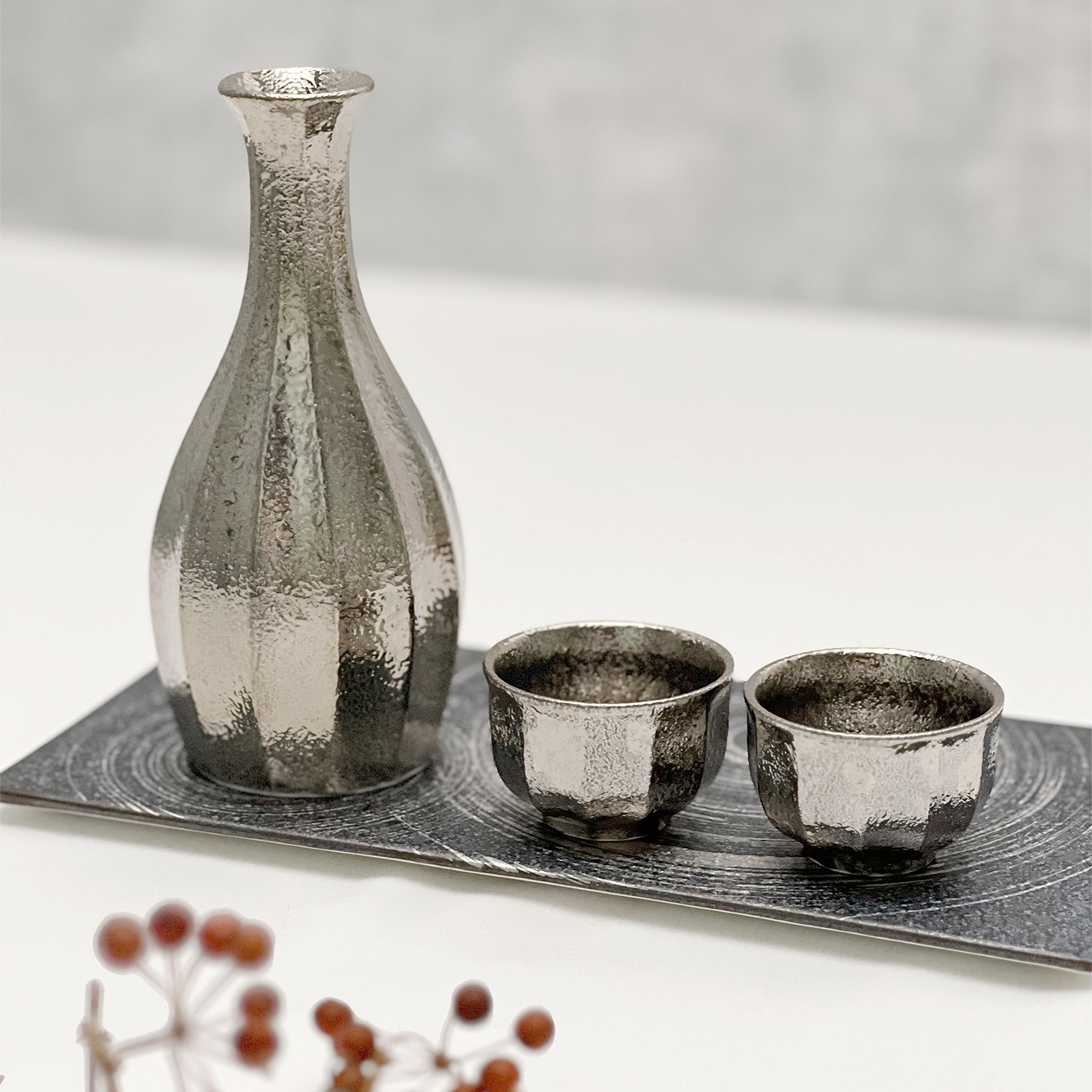 純銀 silver 刻印 酒器 盃 二客組 純銀製 御盃 銀盃 銀器 銀杯