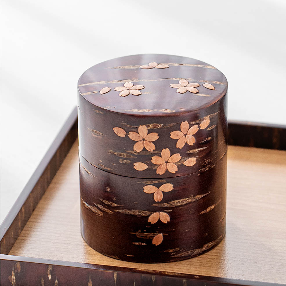 總皮茶筒(小) 櫻花/角館傳四郎- 東京食器